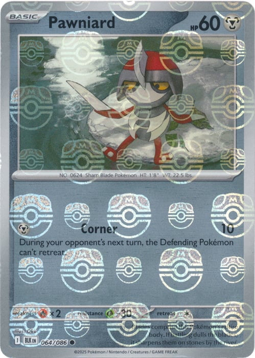 Black Bolt Pawniard #64/86 Masterball Holo